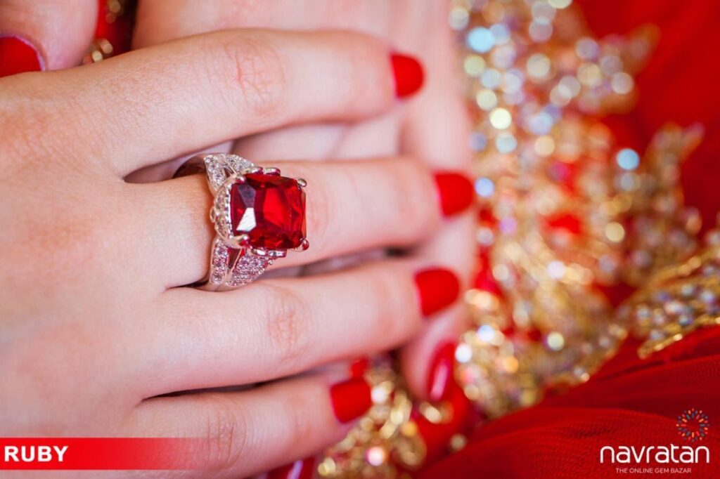 Jewelry gemstones  - ruby 